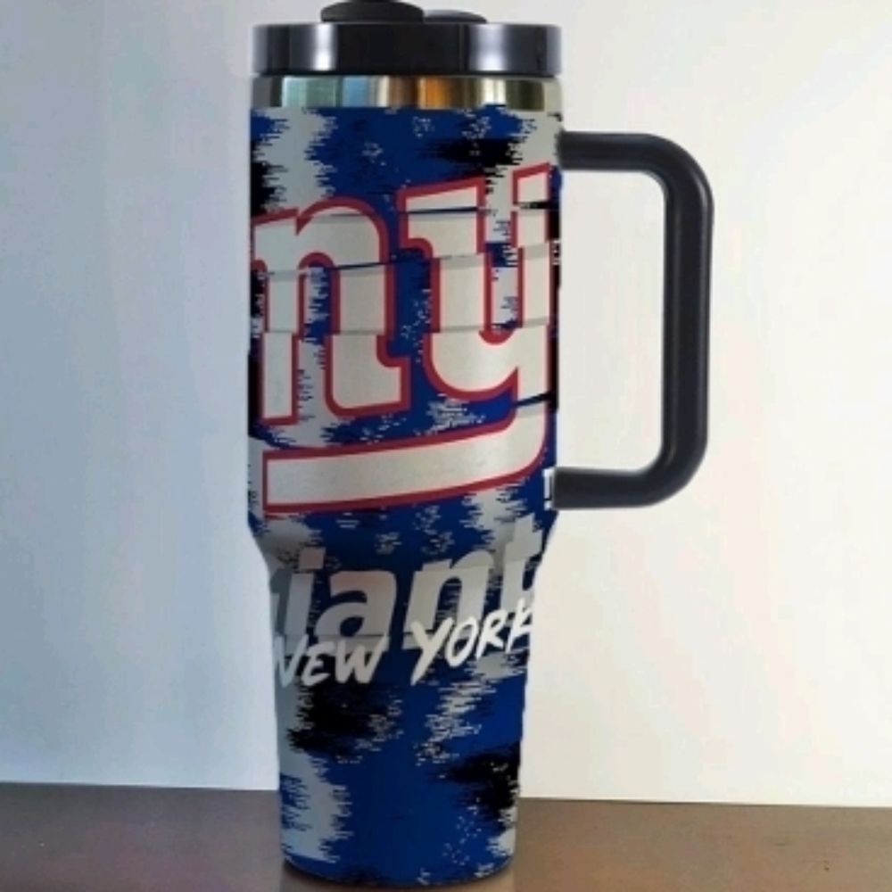 NFL New York Giants Travel Mug with Handle - Blue & White